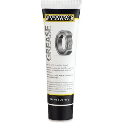 Graisse blanche Pedros 85g - Graisse pour vélo - Publicité Graisse blanche Pedros 85g - Graisse pour vélo - Publicité