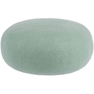 myfelt - Pouf en feutre fin, Ø 48 x H 18 cm, gris turquoise - Pouf - Publicité myfelt - Pouf en feutre fin, Ø 48 x H 18 cm, gris turquoise - Pouf - Publicité