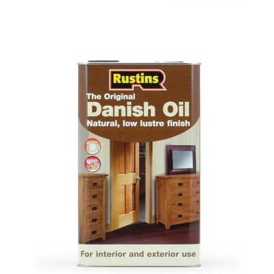 Rustins Dano5000 Wood Oil - Natural, Satin Finish - 5L Rustins Dano5000 Wood Oil - Natural, Satin Finish - 5L