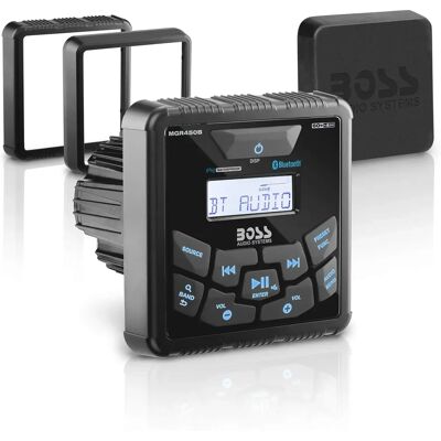 Boss Marine MGR450B Plateado 97x89x89mm - Radio de coche Boss Marine MGR450B Plateado 97x89x89mm - Radio de coche