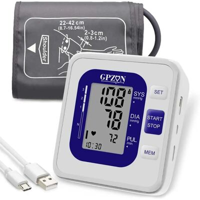 GPZON Digital Blood Pressure Monitor - Large Cuff - Home Use GPZON Digital Blood Pressure Monitor - Large Cuff - Home Use