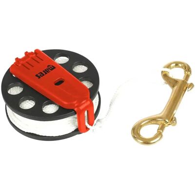 Mares Compact Reel - 30m Line, Fold Handle, Double Carabiner - Reel Mares Compact Reel - 30m Line, Fold Handle, Double Carabiner - Reel