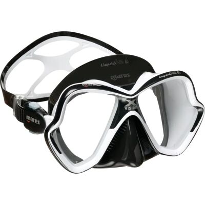 Mares X-Vision Ultra LiquidSkin Tauchmaske - Transparent, Schwarz/Weiß - Taucherbrille Mares X-Vision Ultra LiquidSkin Tauchmaske - Transparent, Schwarz/Weiß - Taucherbrille