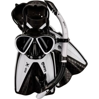 Conjunto de Snorkel Mares X-One Marea - Duradero, Silicona, Ajustable Conjunto de Snorkel Mares X-One Marea - Duradero, Silicona, Ajustable