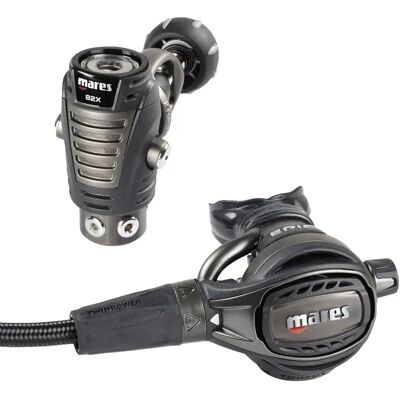 Mares Epic 82X Regulator - Dual Power, Ausgeglichenes Diaphragma Mares Epic 82X Regulator - Dual Power, Ausgeglichenes Diaphragma