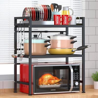 Keepbuying - Adjustable Microwave Rack - 40-64 cm Keepbuying - Adjustable Microwave Rack - 40-64 cm