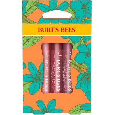 Burts Bees Lip Gift Set - Lip Shimmers Peony Rhubarb Fig Shades Petal Kiss Burts Bees Lip Gift Set - Lip Shimmers Peony Rhubarb Fig Shades Petal Kiss