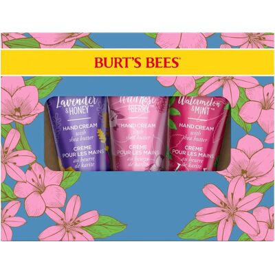 Burts Bees Handcreme Trio - Lavendel Honig Wildrose Wassermelone Minze - Handcreme Geschenkset Burts Bees Handcreme Trio - Lavendel Honig Wildrose Wassermelone Minze - Handcreme Geschenkset