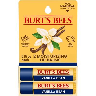 Burt's Bees Vanilla Bean Moisturizing Lip Balm Twin Pack - Lip Balm Burt's Bees Vanilla Bean Moisturizing Lip Balm Twin Pack - Lip Balm