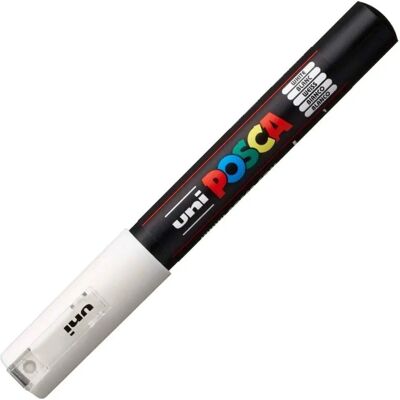 uni-ball 17756000 Posca Extra Fine Tip Marker - White - Marker uni-ball 17756000 Posca Extra Fine Tip Marker - White - Marker