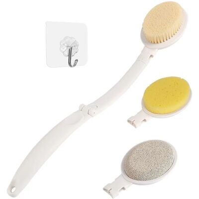 LFJ - 3-in-1 Foldable Back Scrubber - Brush Sponge LFJ - 3-in-1 Foldable Back Scrubber - Brush Sponge