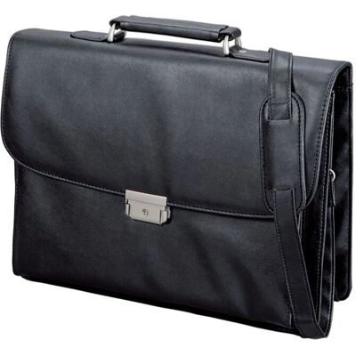 ALASSIO 92434 Briefcase - Imitation Leather, 40x32x13cm, Black ALASSIO 92434 Briefcase - Imitation Leather, 40x32x13cm, Black