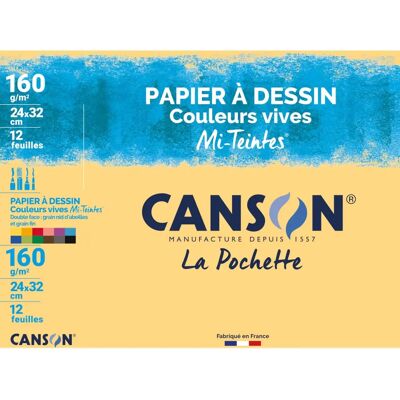 Canson MI Taška na kreslicí papír - Barvy - 24 x 32 cm - Kreslicí papír Canson MI Taška na kreslicí papír - Barvy - 24 x 32 cm - Kreslicí papír