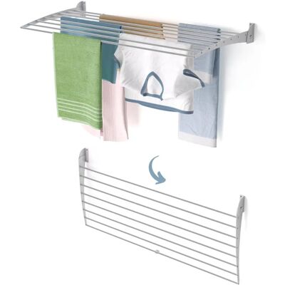 Foxydry Fold 120 - Wall-mounted drying rack - 8 rails, 8m space Foxydry Fold 120 - Wall-mounted drying rack - 8 rails, 8m space
