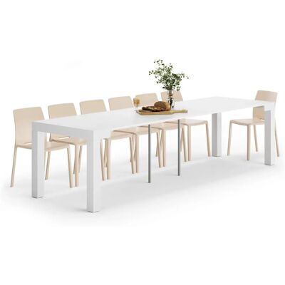 Tavolo console estensibile Mobili Fiver - Frassino Bianco Tavolo console estensibile Mobili Fiver - Frassino Bianco