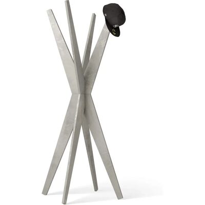 Mobili Fiver - Emma - Gris Ciment - 4 Bras - Portemanteau sur pied - Publicité Mobili Fiver - Emma - Gris Ciment - 4 Bras - Portemanteau sur pied - Publicité