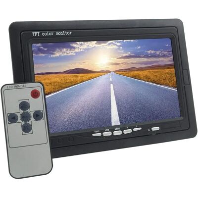 Monitor LCD a colori da 7 pollici Planet Shop con telecomando Monitor LCD a colori da 7 pollici Planet Shop con telecomando