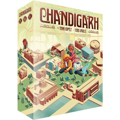 Ludonova Chandigarh - Juego de Mesa Moderno Ludonova Chandigarh - Juego de Mesa Moderno