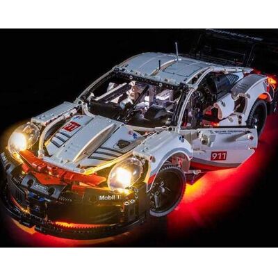 Kit d’éclairage LED Light My Bricks pour LEGO Porsche 911 RSR - Accessoire de construction - Publicité Kit d’éclairage LED Light My Bricks pour LEGO Porsche 911 RSR - Accessoire de construction - Publicité