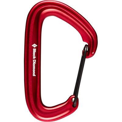 Black Diamond Litewire Karabiner - Rød - Holdbar for trad klatring Black Diamond Litewire Karabiner - Rød - Holdbar for trad klatring