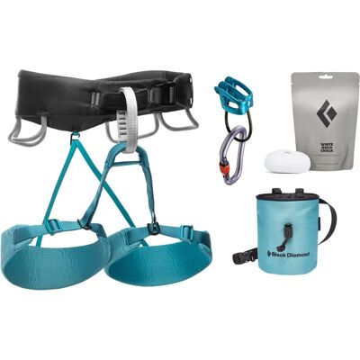 Balíček Momentum pro ženy od Black Diamond - Sedák, Zajišťovací zařízení, Moskyty, Křída Balíček Momentum pro ženy od Black Diamond - Sedák, Zajišťovací zařízení, Moskyty, Křída