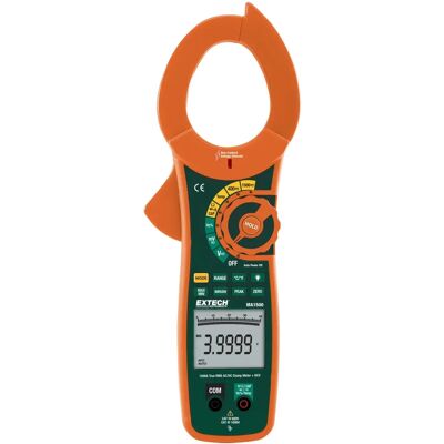 Multímetro digital Extech MA1500 RMS Verdadero - Pinza amperimétrica, CAT III 1000 V Multímetro digital Extech MA1500 RMS Verdadero - Pinza amperimétrica, CAT III 1000 V