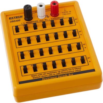 Extech 380400 Resistance Decade Box - Resistance, Adjustable, Durability Extech 380400 Resistance Decade Box - Resistance, Adjustable, Durability