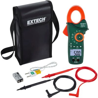 Extech EX820A Pinza amperometrica e termometro IR - 6000 Counts, CAT IV Extech EX820A Pinza amperometrica e termometro IR - 6000 Counts, CAT IV