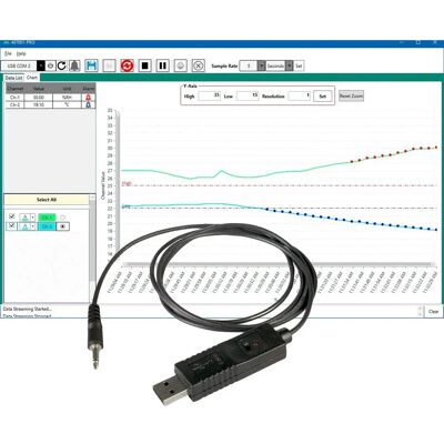Extech 407001-PRO USB Software - Måledatafremviser Extech 407001-PRO USB Software - Måledatafremviser