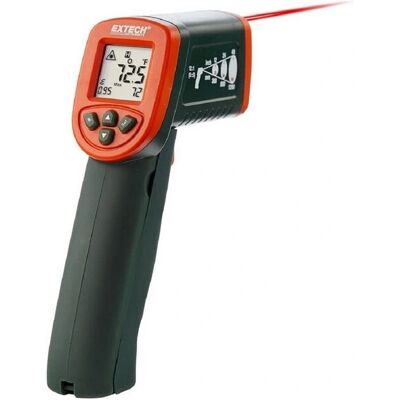 Thermomètre Infrarouge Extech IR267 - 12:1, Type K, -50°C à 600°C - Vert & Orange Thermomètre Infrarouge Extech IR267 - 12:1, Type K, -50°C à 600°C - Vert & Orange