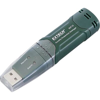 Enregistreur de données Extech RHT10 - Humidité & Température - USB - Vert Enregistreur de données Extech RHT10 - Humidité & Température - USB - Vert
