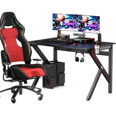 Costway - K-förmiger Gamingtisch - Gaming Desk Costway - K-förmiger Gamingtisch - Gaming Desk