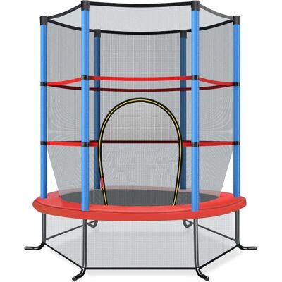 Costway - Ø140cm Trampolín - Azul - 135 kg - Trampolín Costway - Ø140cm Trampolín - Azul - 135 kg - Trampolín