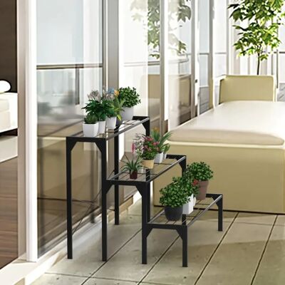Costway - 3-tier Plant Stand - Metall - Pflanzenregal Costway - 3-tier Plant Stand - Metall - Pflanzenregal