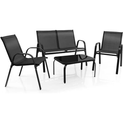 Costway - Zestaw mebli ogrodowych 4-częściowy - Outdoor Furniture Set Costway - Zestaw mebli ogrodowych 4-częściowy - Outdoor Furniture Set