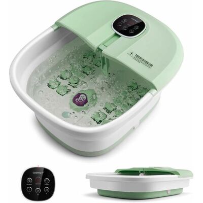 Massageur de Pieds Costway Pliable Lumière Rouge Température Réglable avec Télécommande - Publicité Massageur de Pieds Costway Pliable Lumière Rouge Température Réglable avec Télécommande - Publicité