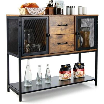 Costway Credenza Moderna con Spazio Ampio - Credenza Costway Credenza Moderna con Spazio Ampio - Credenza
