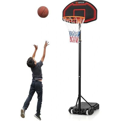 COSTWAY Aro de Baloncesto - Ajustable 5 Niveles 192-247cm - Interior y Exterior COSTWAY Aro de Baloncesto - Ajustable 5 Niveles 192-247cm - Interior y Exterior