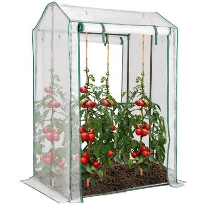 Invernadero de Jardín COSTWAY con Marco de Acero, Puertas enrollables - Producto de Jardín Invernadero de Jardín COSTWAY con Marco de Acero, Puertas enrollables - Producto de Jardín