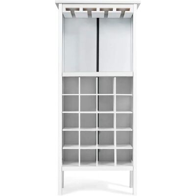 Estante de Vino Costway - 20 Botellas, Soporte para Copas - Estilo Moderno Estante de Vino Costway - 20 Botellas, Soporte para Copas - Estilo Moderno