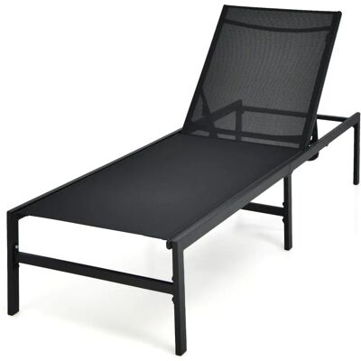Costway - Sedia a sdraio regolabile da esterno con schienale a 6 posizioni - Sedia relax Costway - Sedia a sdraio regolabile da esterno con schienale a 6 posizioni - Sedia relax