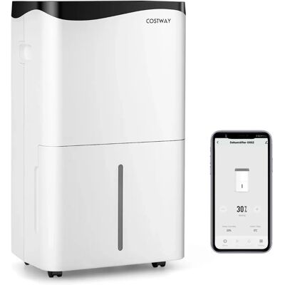Costway Modell 50L/Tag Luftentfeuchter - Tragbar, 4 Modi, App-Steuerung Costway Modell 50L/Tag Luftentfeuchter - Tragbar, 4 Modi, App-Steuerung