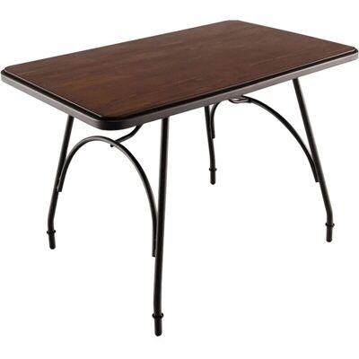 Mesa de comedor Costway - Rectangular para 4 - Marrón Rústico - Estilo Cocina y Restaurante Mesa de comedor Costway - Rectangular para 4 - Marrón Rústico - Estilo Cocina y Restaurante
