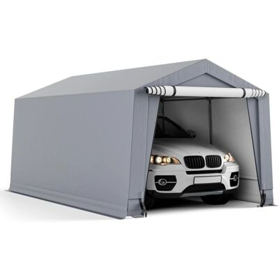 COSTWAY Carport - 2,9x4,9 m Wasserdichtes Stahlgaragezelt COSTWAY Carport - 2,9x4,9 m Wasserdichtes Stahlgaragezelt