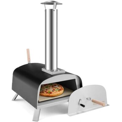 Costway Draagbare Buitenpizzaoven - 450°C - Grill & Bakken Costway Draagbare Buitenpizzaoven - 450°C - Grill & Bakken