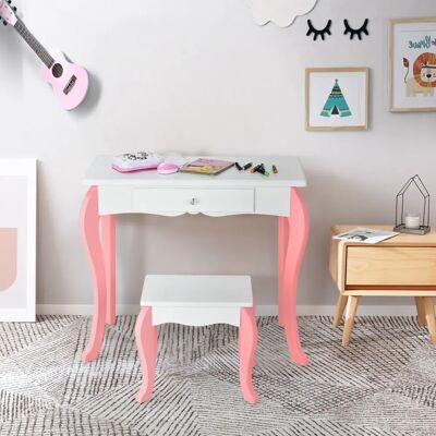 Costway - Prinzessin Frisiertisch - 360° Spiegel - Frisiertisch Costway - Prinzessin Frisiertisch - 360° Spiegel - Frisiertisch