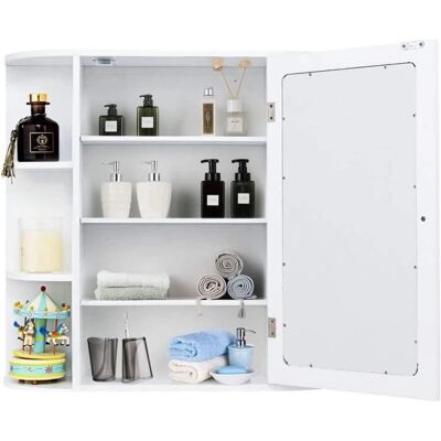 GOPLUS - Armadio da Parete - Blanc - Wall Cabinet - Publicité GOPLUS - Armadio da Parete - Blanc - Wall Cabinet - Publicité