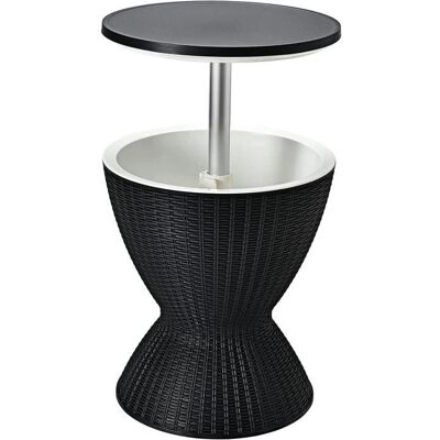 RELAX4LIFE - Seau à glace 30L -Table adjustable - Ratane - Publicité RELAX4LIFE - Seau à glace 30L -Table adjustable - Ratane - Publicité