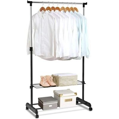 RELAX4LIFE Porte-vêtements - Réglable, 2 en 1 Intérieur/Extérieur - Publicité RELAX4LIFE Porte-vêtements - Réglable, 2 en 1 Intérieur/Extérieur - Publicité