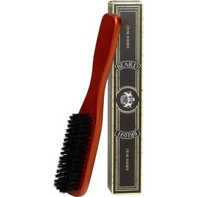 Brosse à barbe vegan en bois de cerise rouge - Dear Barber - Publicité Brosse à barbe vegan en bois de cerise rouge - Dear Barber - Publicité